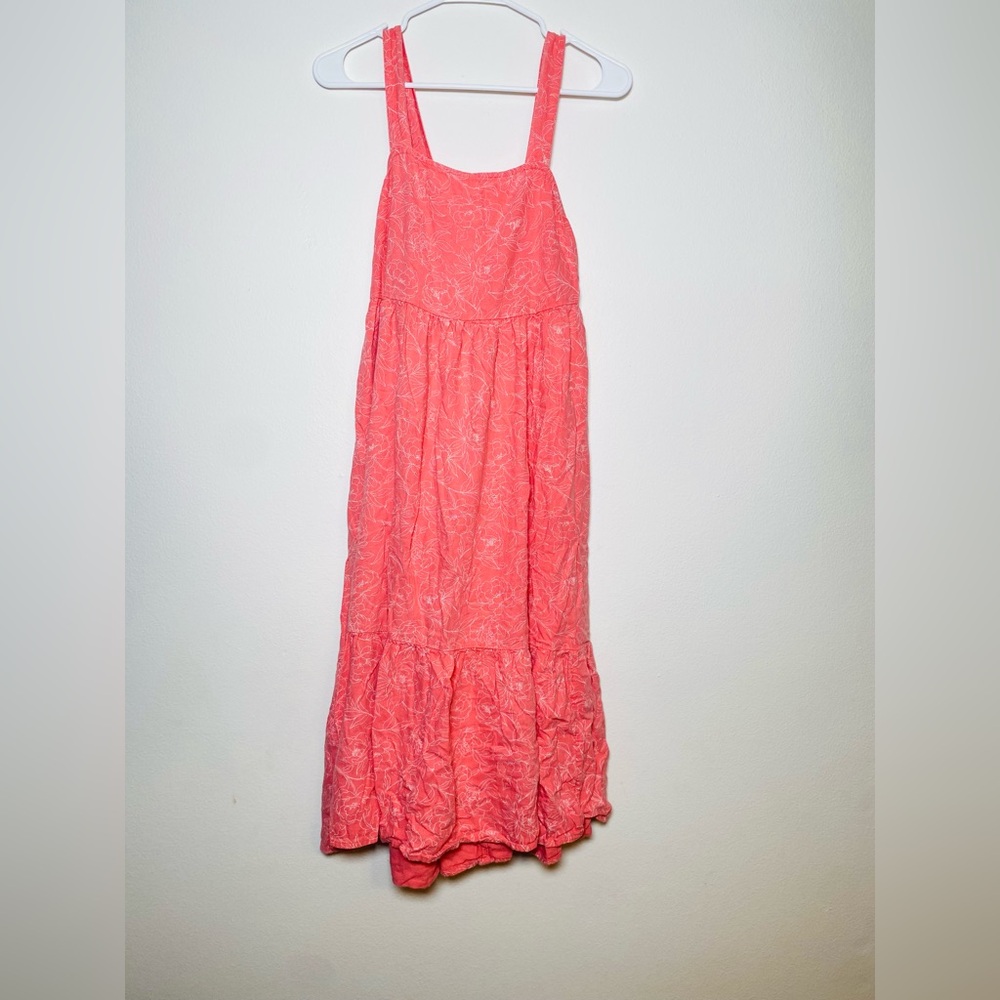 Time and Tru Pink Smocked Tiered Sundress